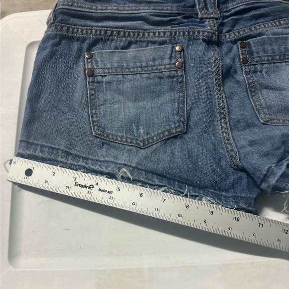X2 Quality Denim Womens 8 Blue Cut Off Jean Cheeky BootyShorts - Picture 9 of 11